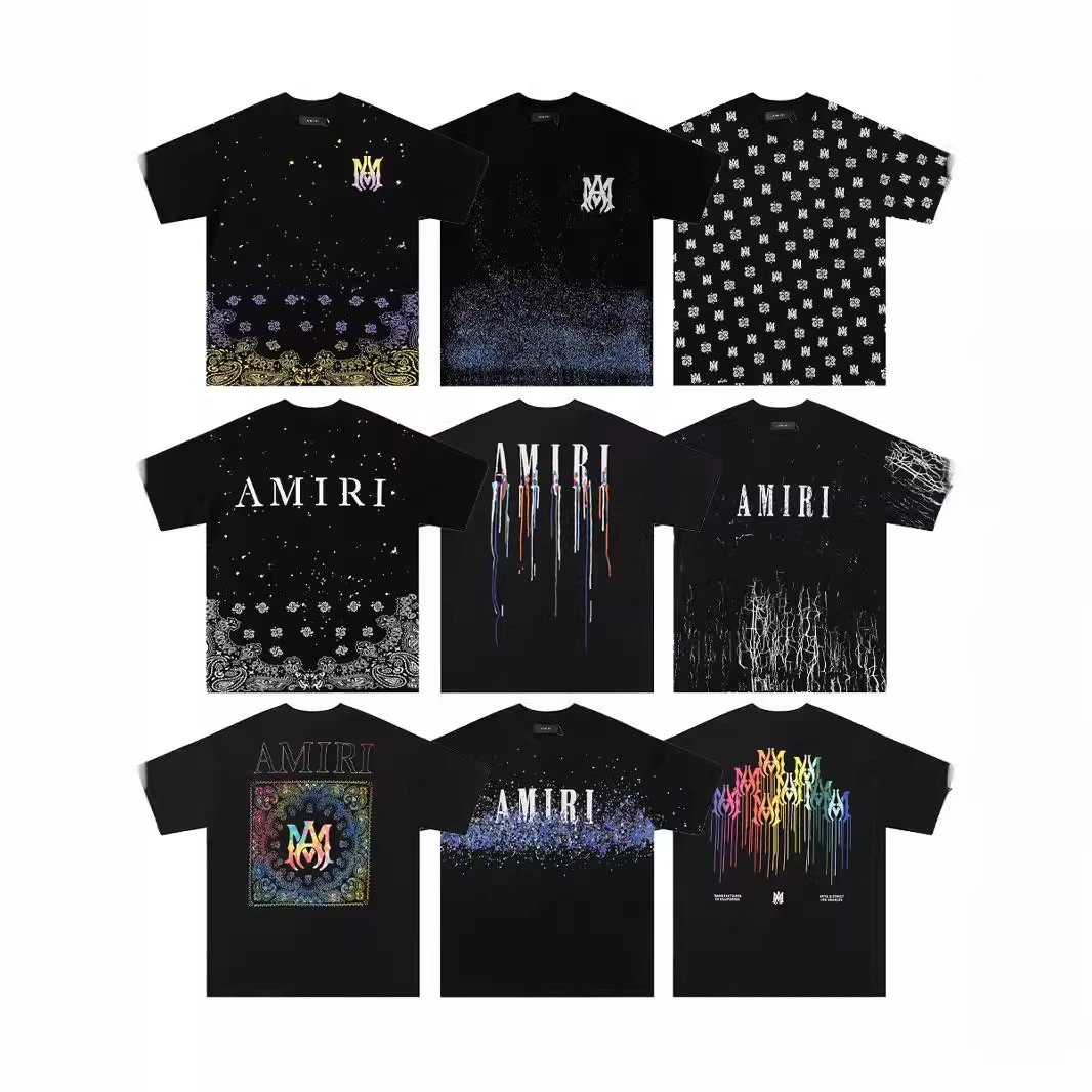 AMIRI Graphic Print Cotton T-Shirt Black