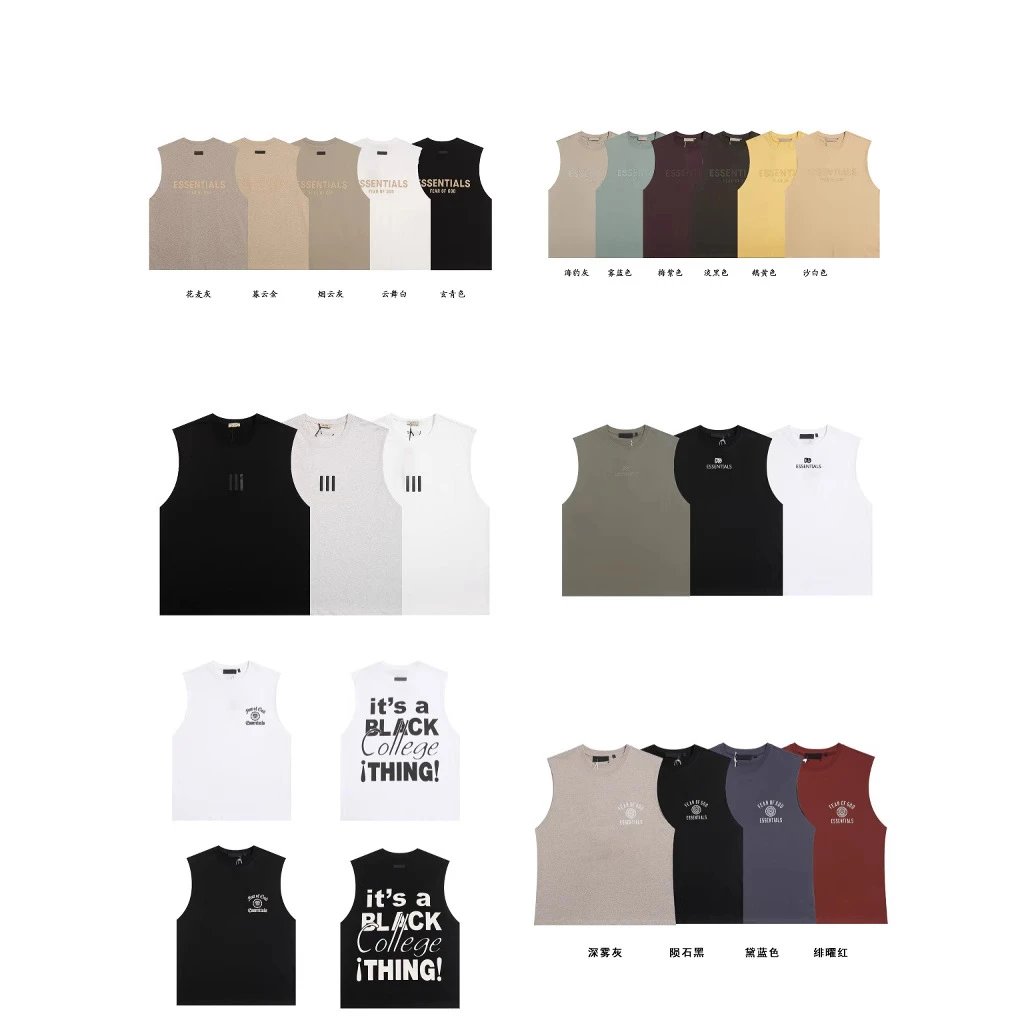 Fear of God FOG Essentials Sleeveless Graphic Tank Top Multicolor