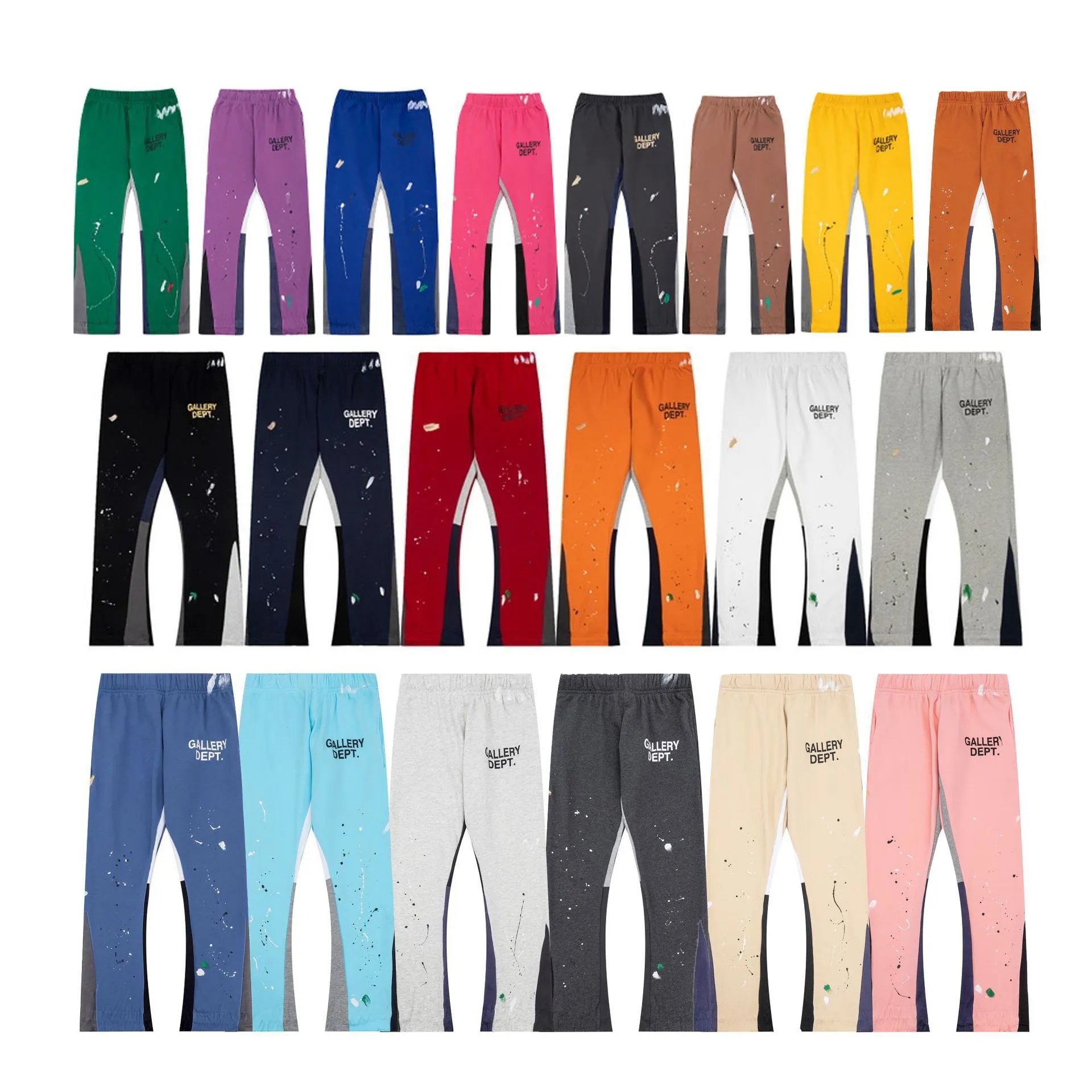 Gallery Dept. Paint Splatter Flare Sweatpants Streetwear Joggers Multicolor