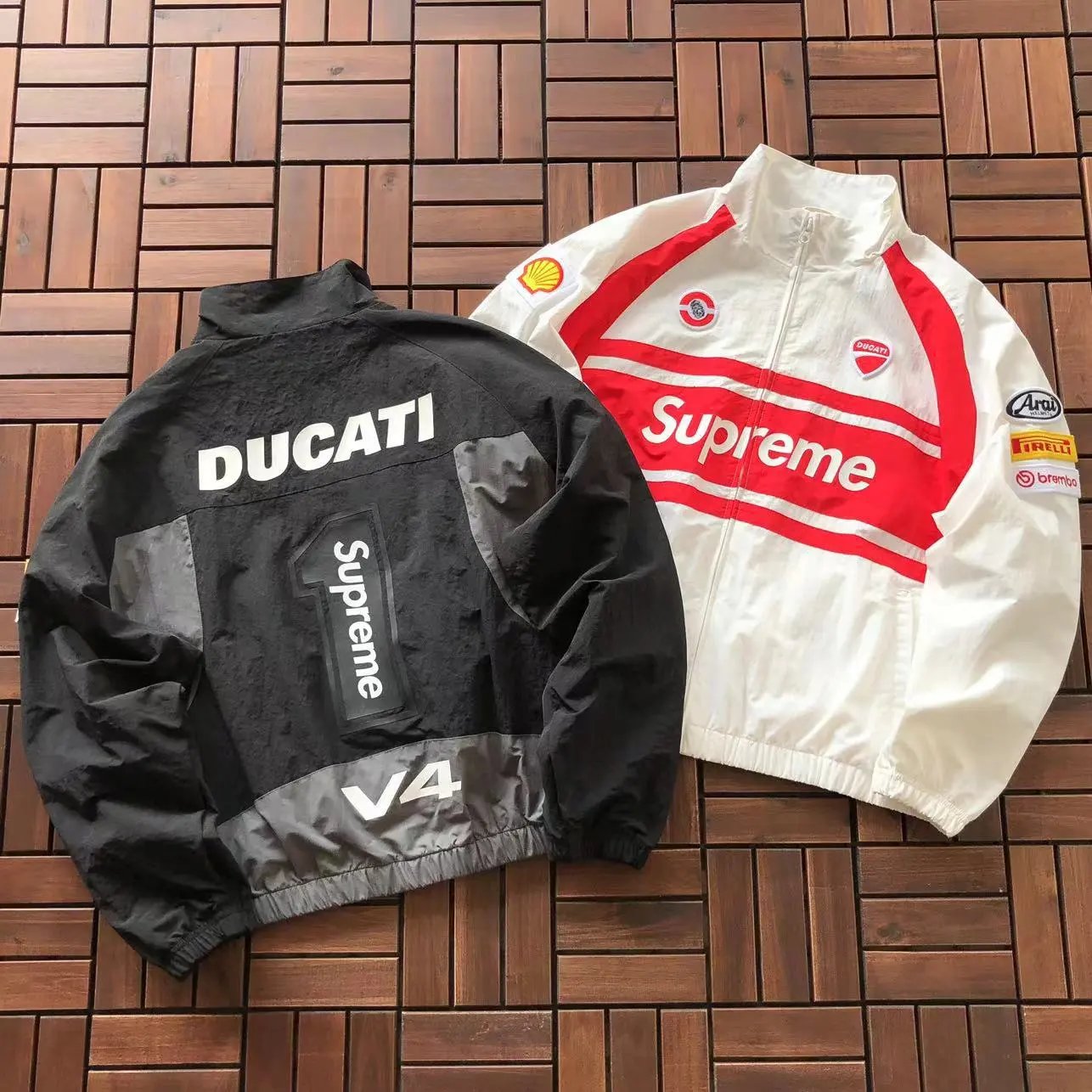 Supreme Ducati Track Jacket Racing Streetwear Jacket Multicolor