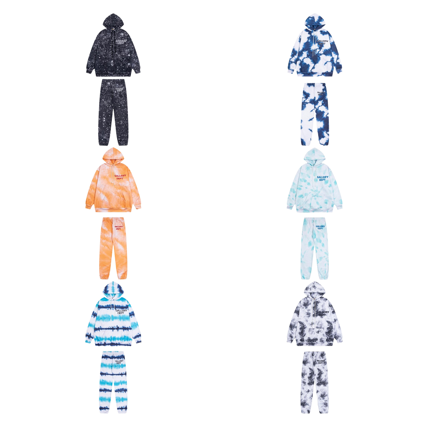 Gallery Dept. Tie-Dye Oversized Tracksuit Set Multicolor