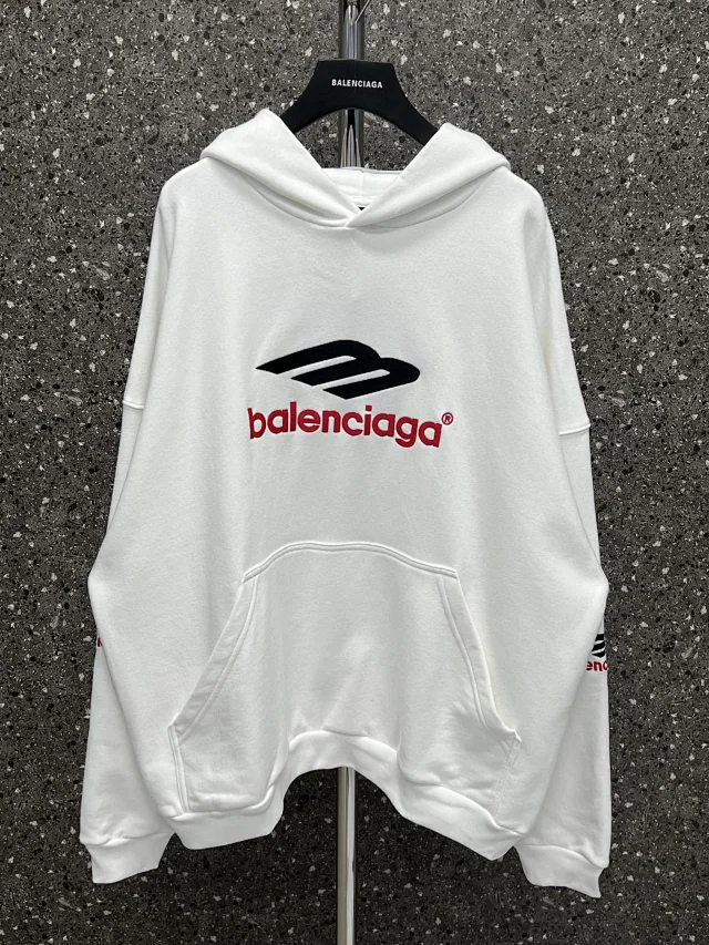 Balenciaga Political Campaign Oversized Hoodie White