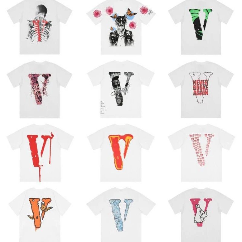 Vlone Graphic Print Streetwear T-Shirt White
