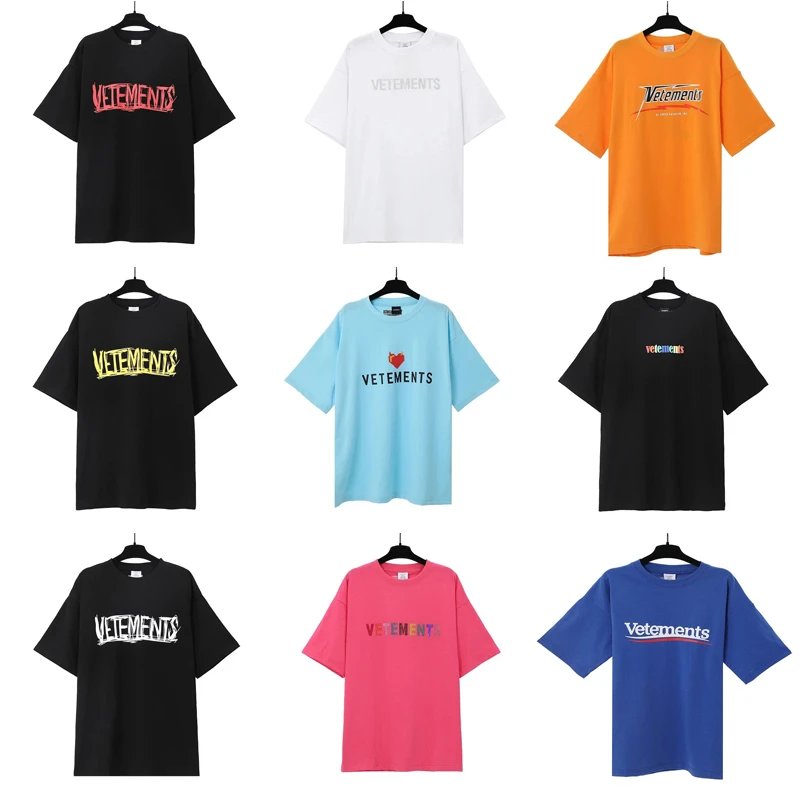 Vetements Graphic Print Oversized Tee Multicolor