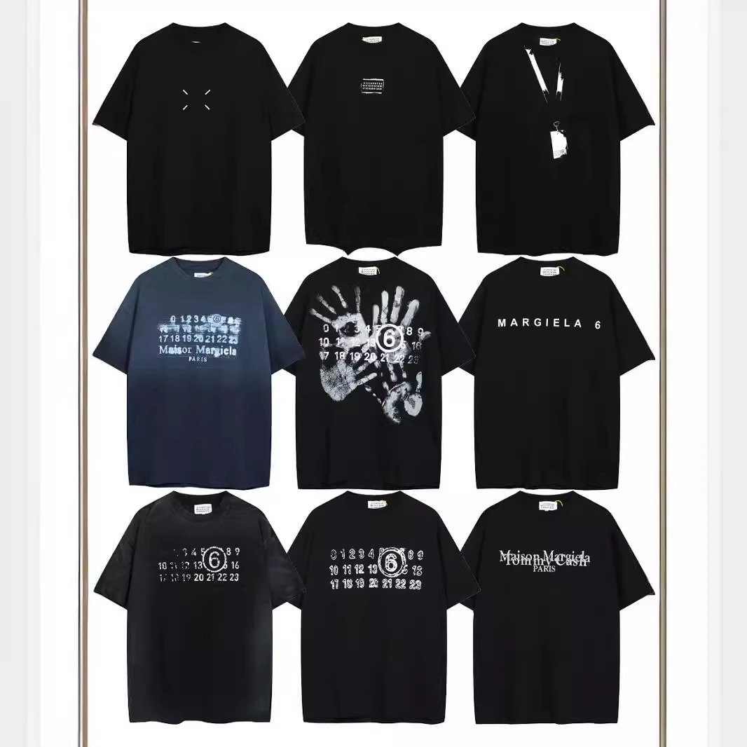 Maison Margiela MM6 Graphic Print Oversized Tee Black