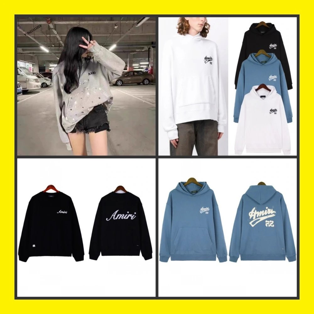 Amiri Core Logo Graphic Streetwear Hoodie Multicolor