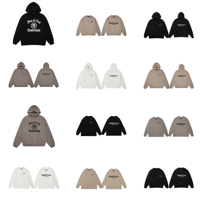 Fear of God FOG Essentials Oversized Streetwear Hoodies and Sweatshirts Multicolor