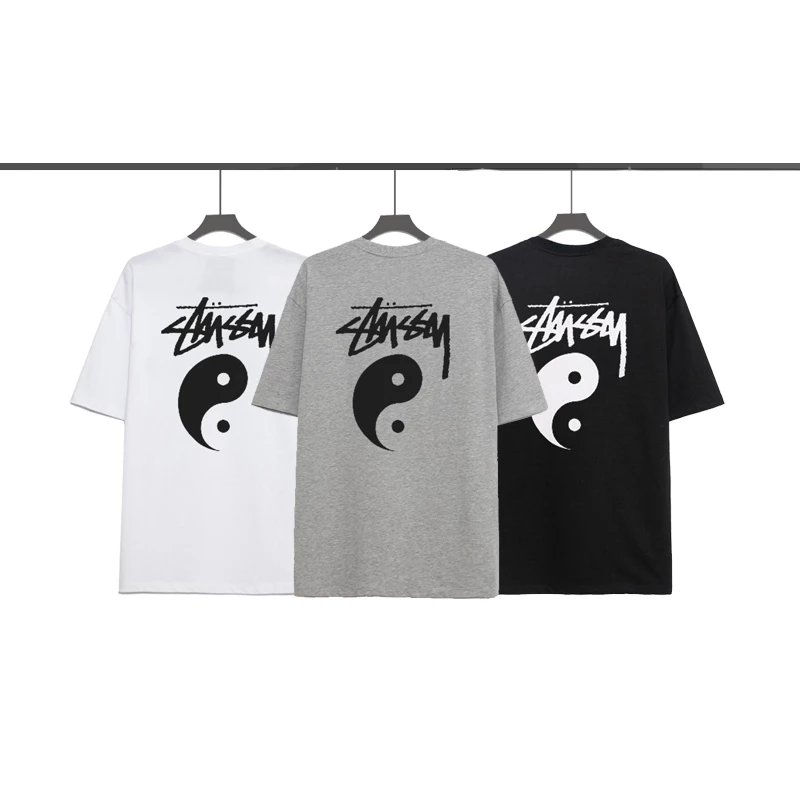 Stussy Yin Yang Graphic Streetwear T-Shirt Multicolor