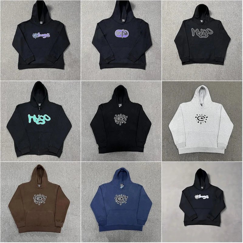 Corteiz CRTZ Graphic Print Streetwear Hoodie Multicolor