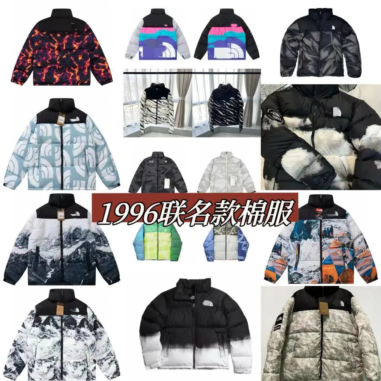 The North Face TNF 1996 Retro Nuptse Puffer Jacket Multicolor