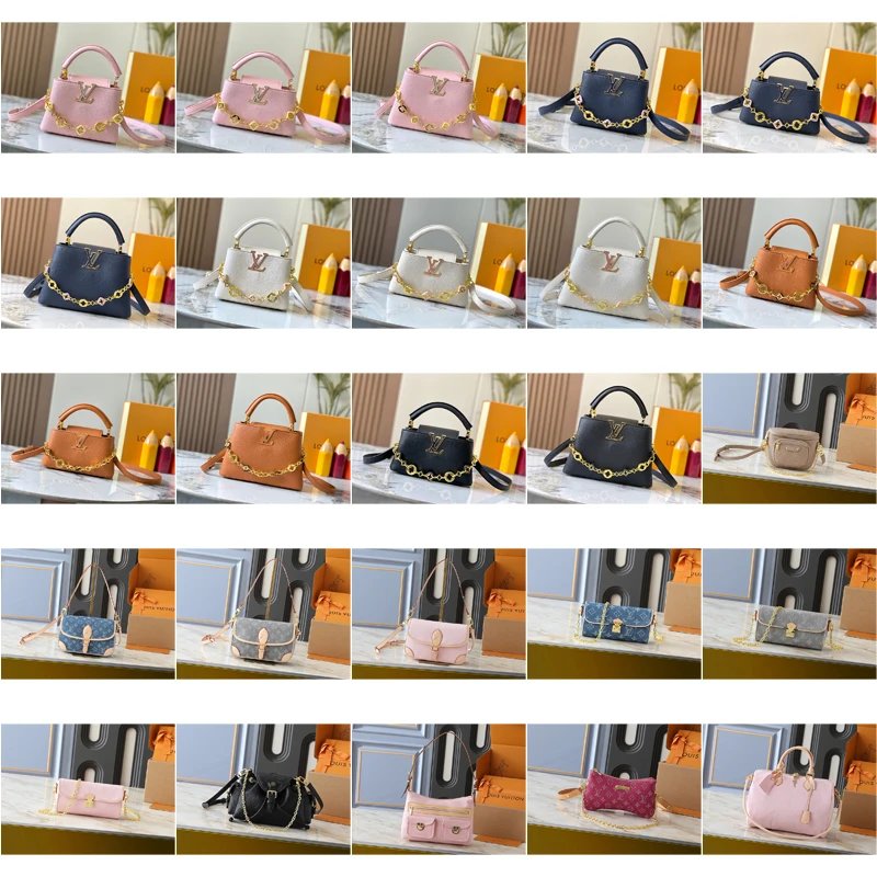 Louis Vuitton LV Capucines Mini Elegant Handbag Multicolor