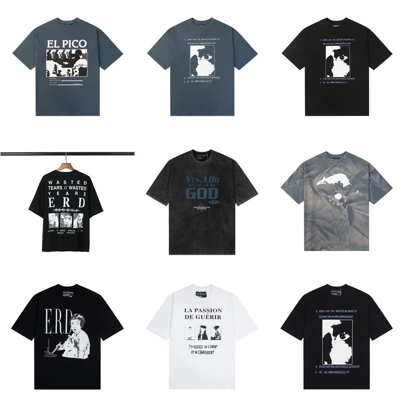 Enfants Riches Déprimés ERD Graphic Print Oversized Tee Black