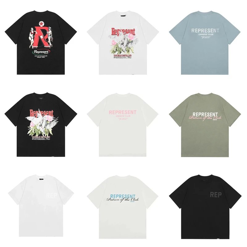 Represent Graphic T-Shirt Collection Oversized Cotton T-Shirt Multicolor