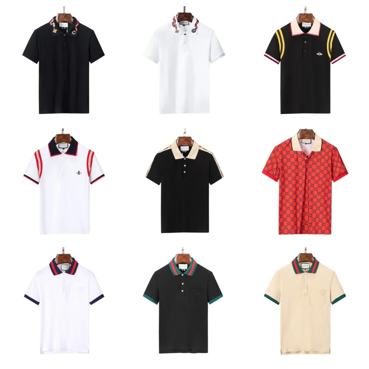 Gucci Cotton Polo Shirt Classic Designer Collection Multicolor
