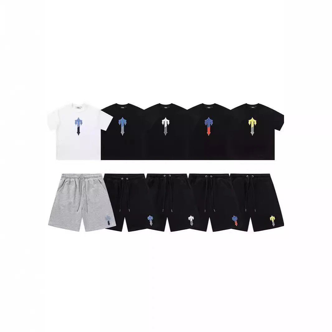 Trapstar Chenille Irongate Graphic Streetwear Shorts Set Multicolor