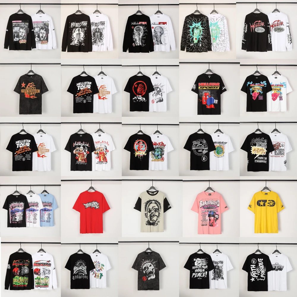Hellstar Graphic Print Streetwear T-Shirt Multicolor
