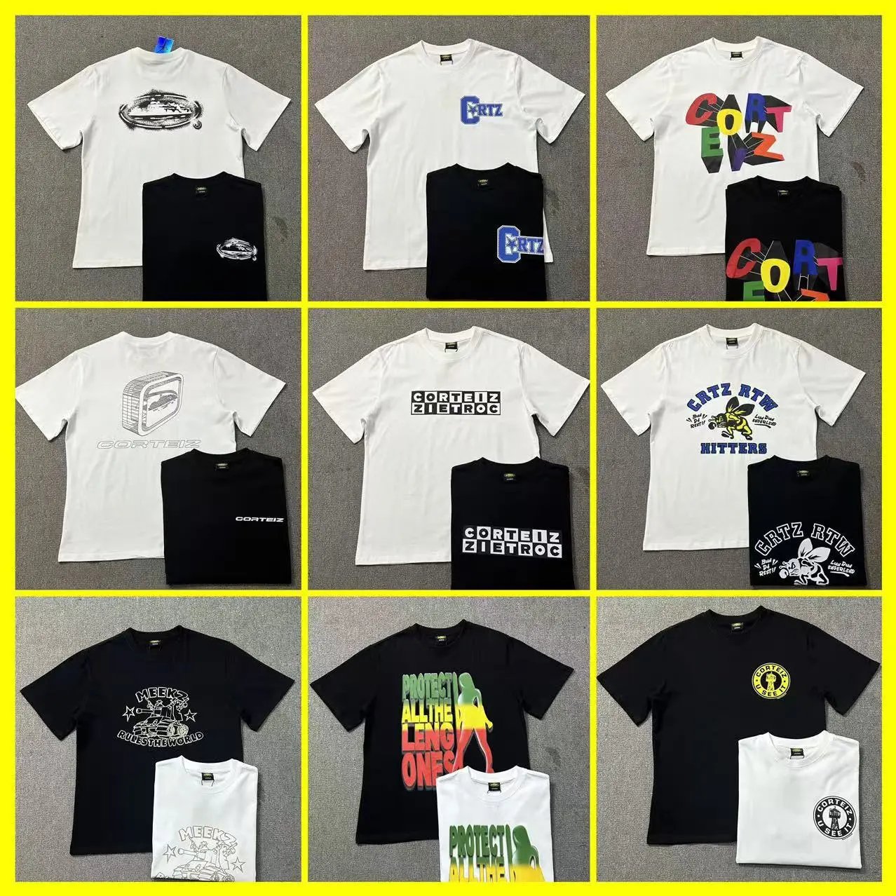 Corteiz CRTZ Graphic Streetwear T-Shirt Multicolor