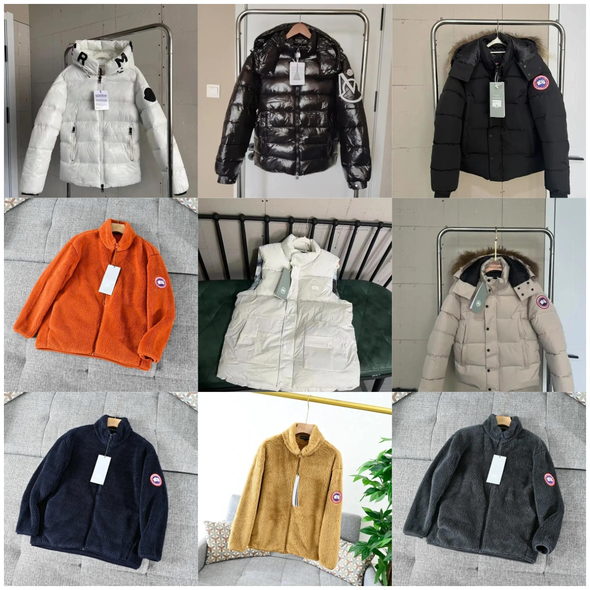Canada Goose Fleece and Puffer Winter Jackets Multicolor