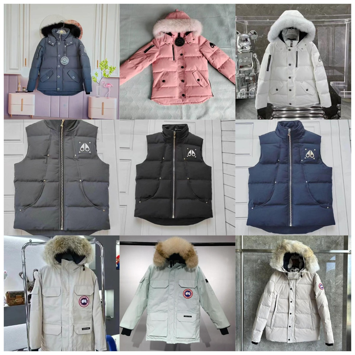 Moose Knuckles Stirling Parka Puffer Jacket Multicolor