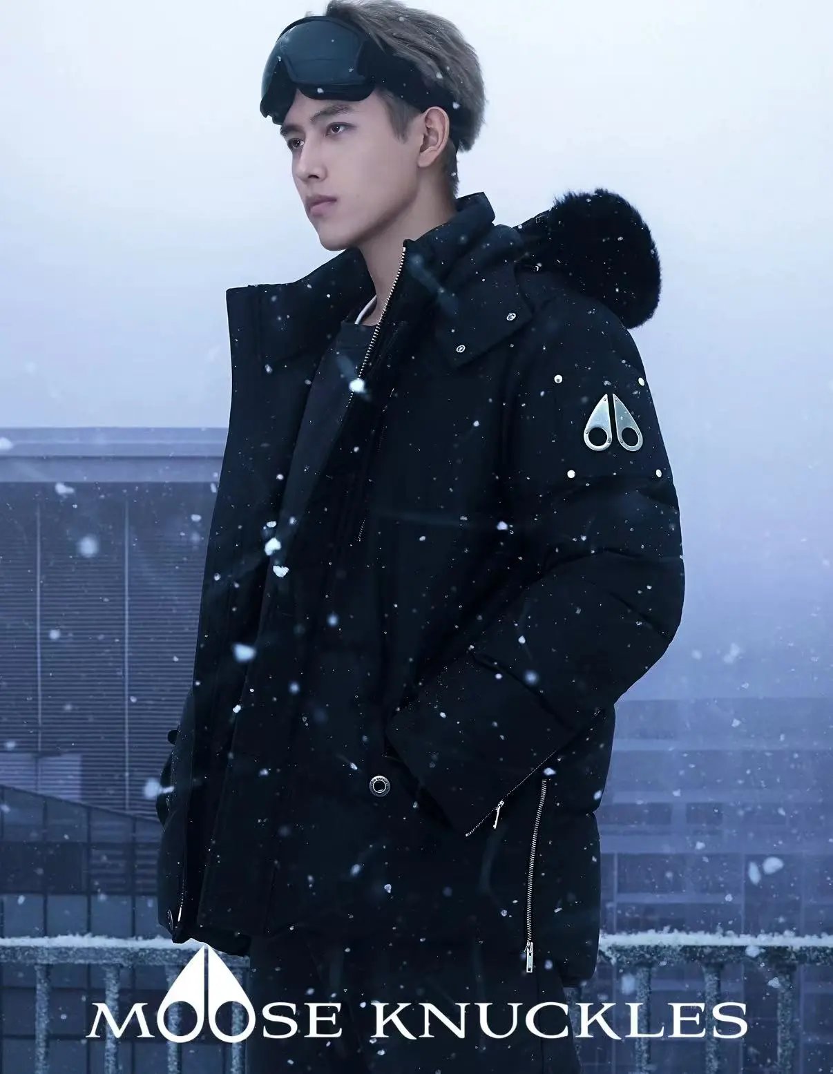 Moose Knuckles Stirling Parka Heavyweight Puffer Jacket Black