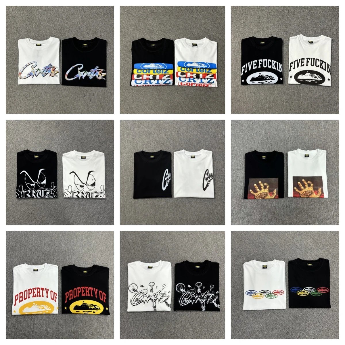 Corteiz Crtz Graphic Streetwear T-Shirt Multicolor