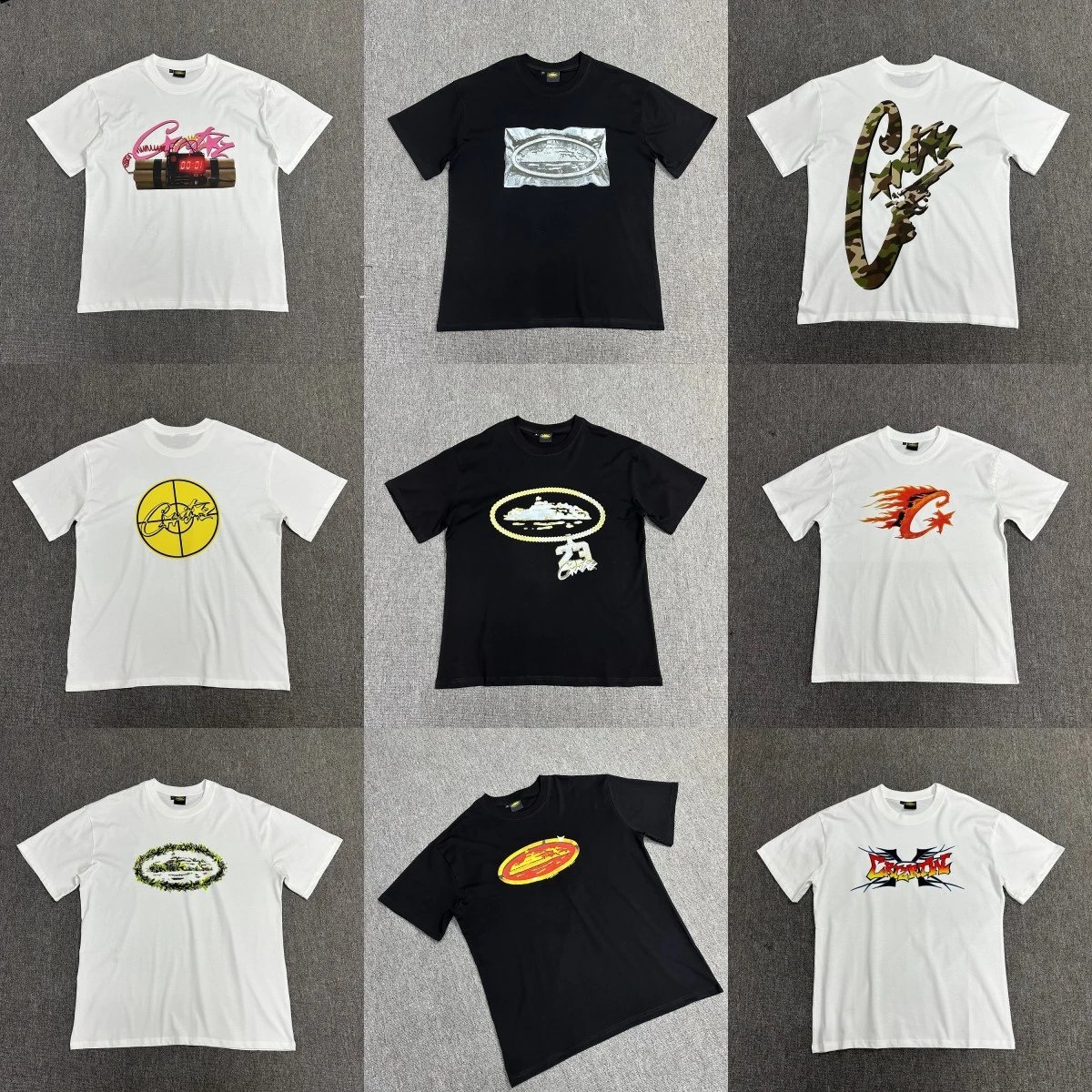 Corteiz Graphic Print Streetwear T-Shirt Multicolor