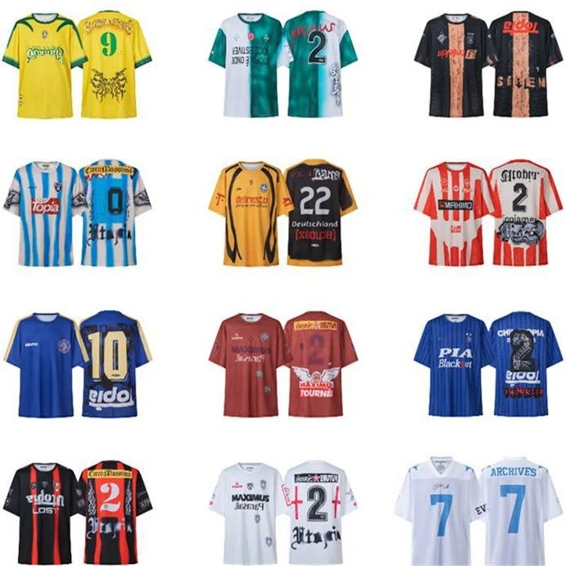 Design Graphic Print Retro Jersey Multicolor