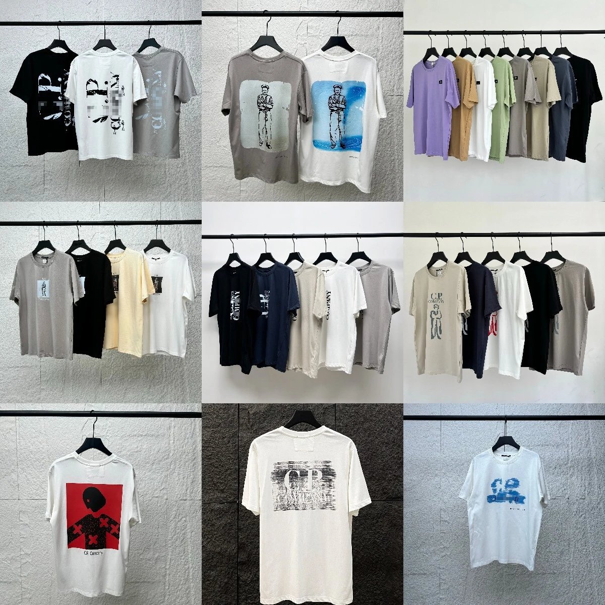 C.P. Company Graphic Print Cotton T-Shirt Multicolor