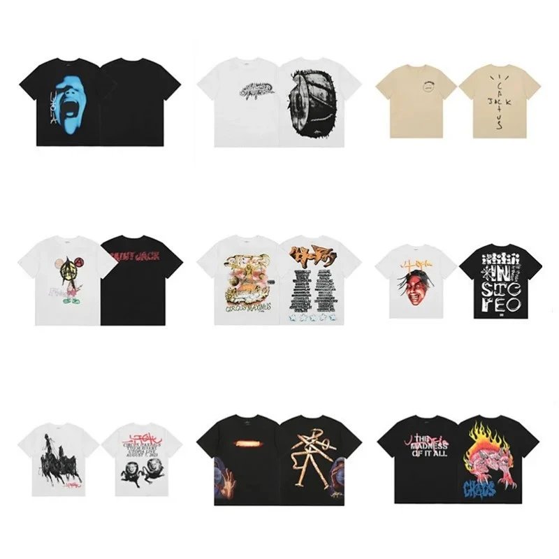 Travis Scott Utopia Collection Graphic Streetwear T-Shirt Multicolor