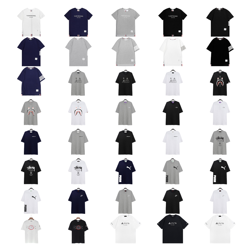 Design Graphic T-Shirt Collection Casual Streetwear T-Shirt Multicolor