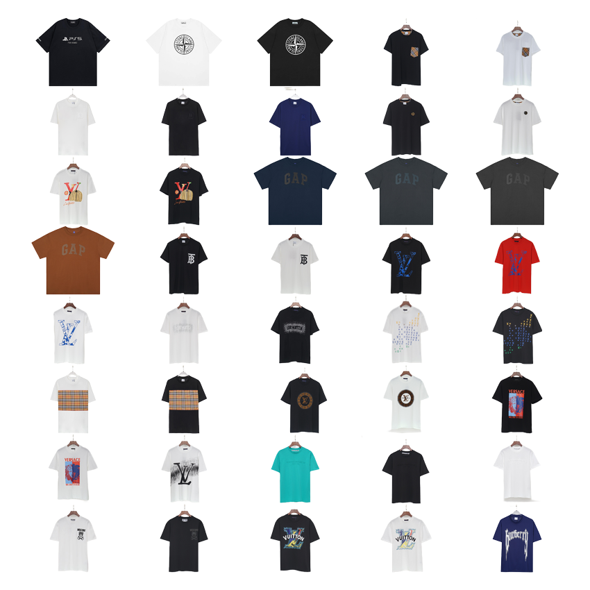 Design Graphic T-Shirt Collection Casual Cotton T-Shirt Multicolor