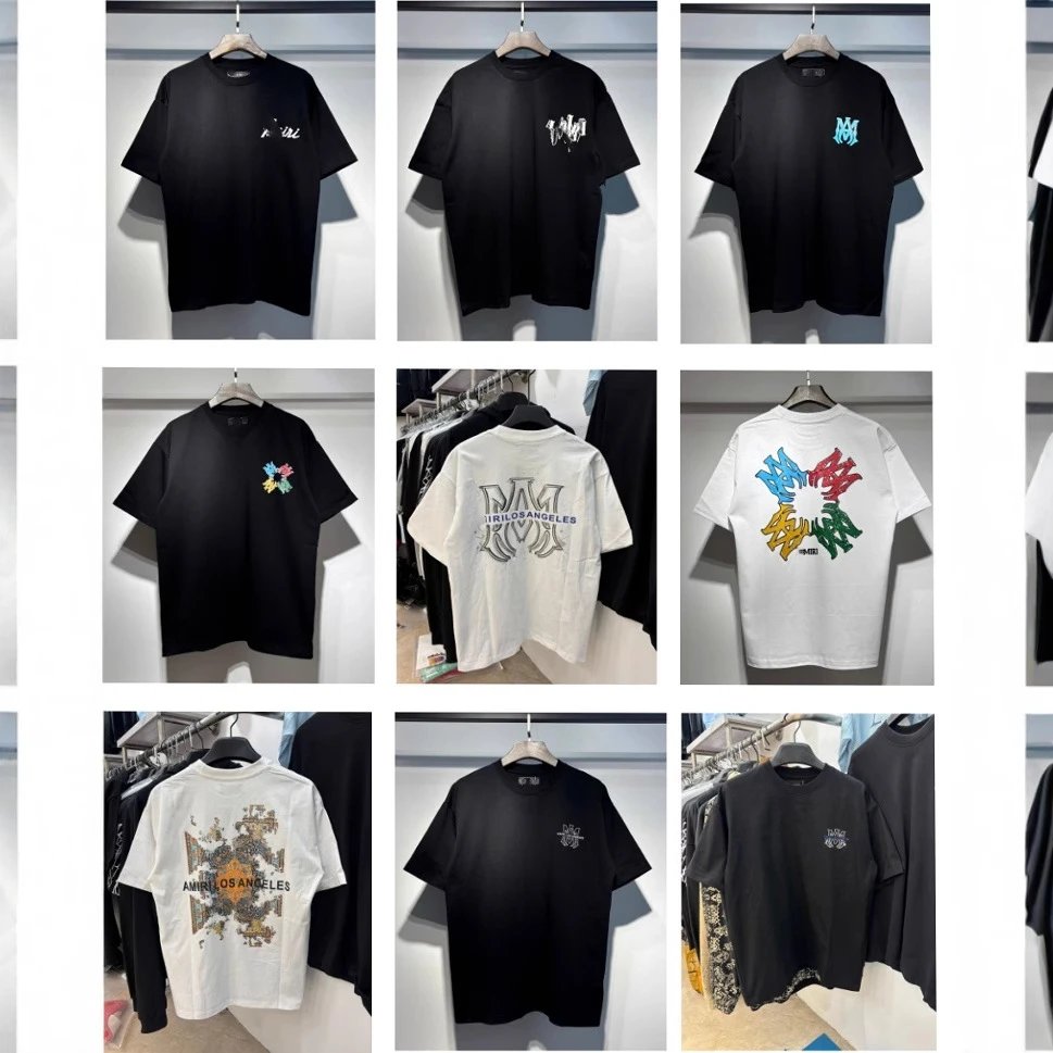 Amiri Graphic Print Cotton T-Shirt Multicolor