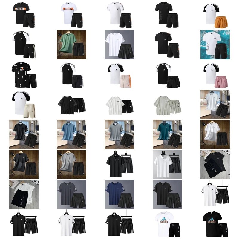 Adidas Sportswear Casual Matching Set Black and White
