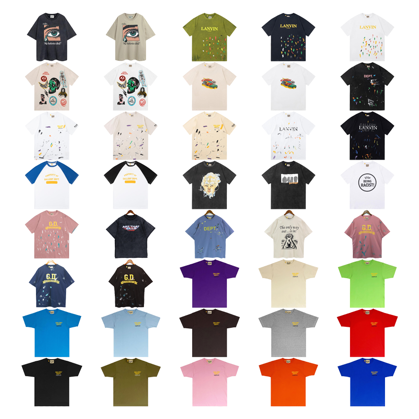 Gallery Dept. Graphic Streetwear T-Shirt Collection Multicolor