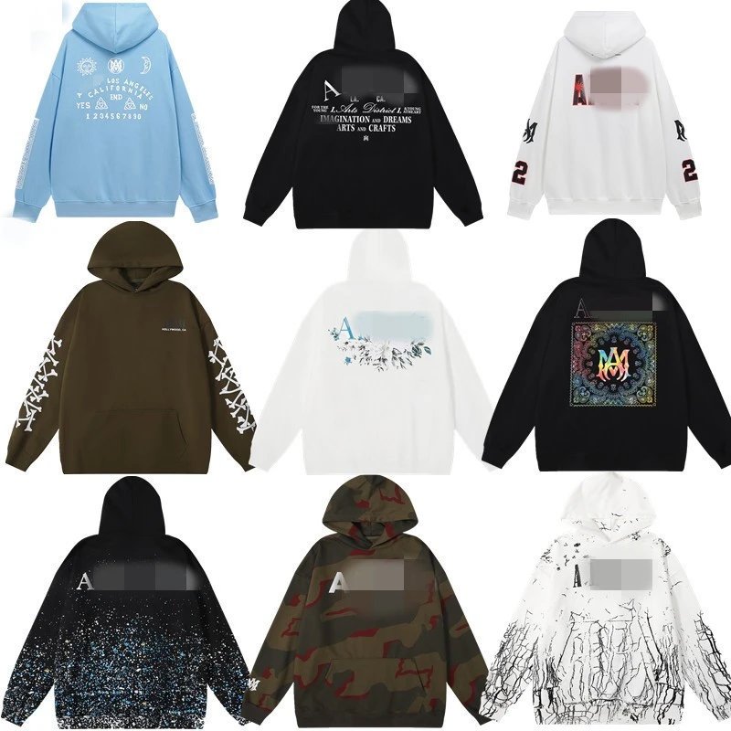 Amiri Graphic Print Oversized Hoodie Multicolor