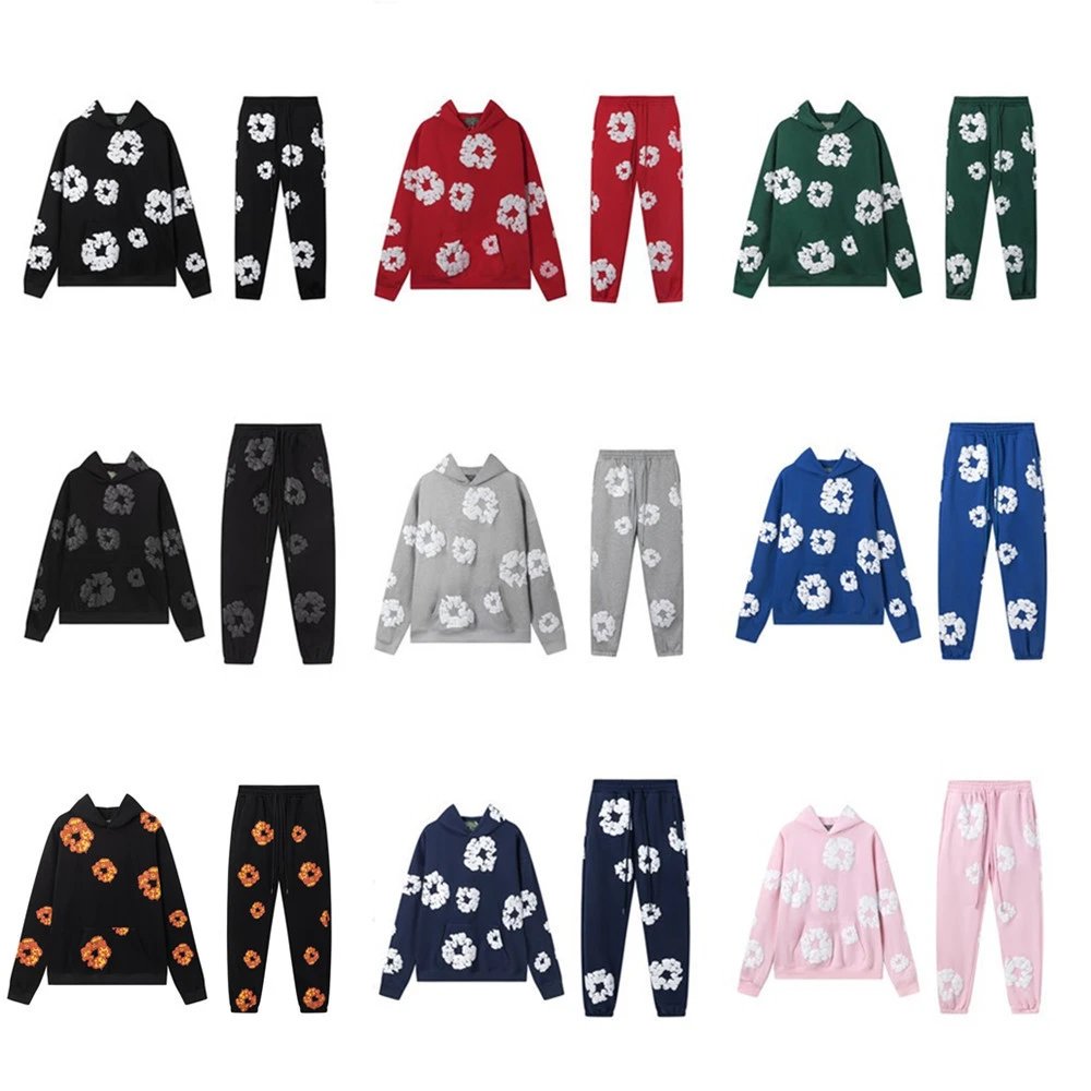 Design Floral Pattern Matching Set Streetwear Multicolor