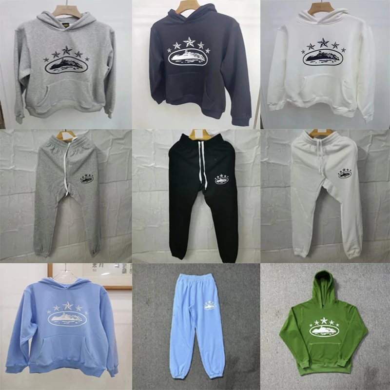 Corteiz CRTZ Star Island Graphic Streetwear Tracksuit Set Multicolor