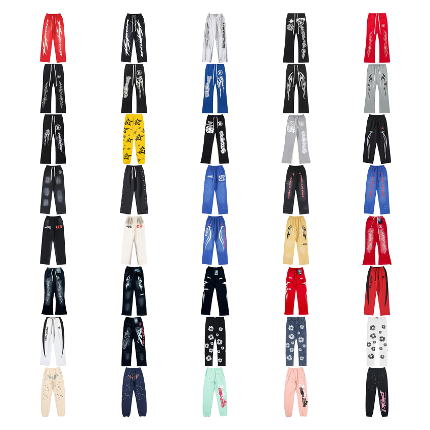 Hellstar Graphic Print Streetwear Sweatpants Multicolor