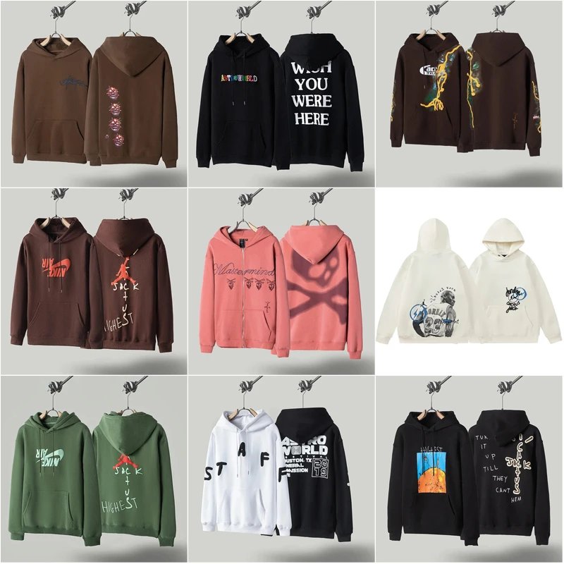 Travis Scott Cactus Jack Graphic Streetwear Hoodie Multicolor