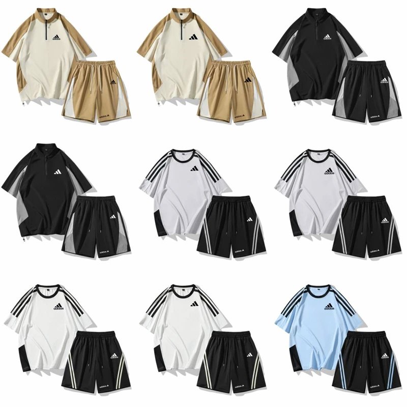 Adidas Sportswear Matching Set Casual Summer Shorts Set Multicolor