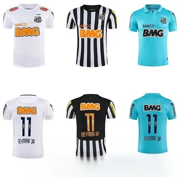 Nike Santos FC Neymar Jr 2012 Retro Soccer Jersey Multicolor