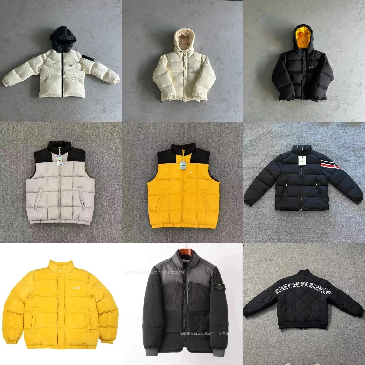 Corteiz CRTZ Puffer Streetwear Jacket Multicolor