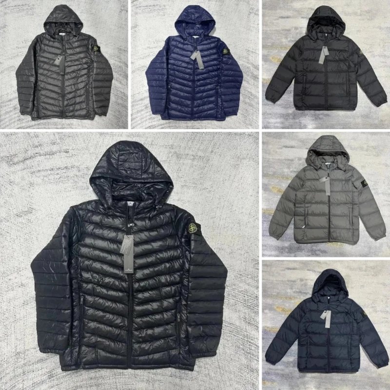 Stone Island Lightweight Down Jacket Puffer Black