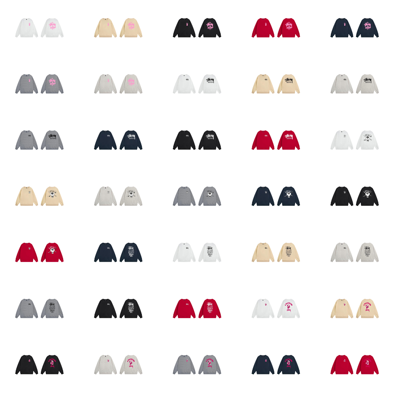 Stussy Graphic Crewneck Sweatshirt Multicolor
