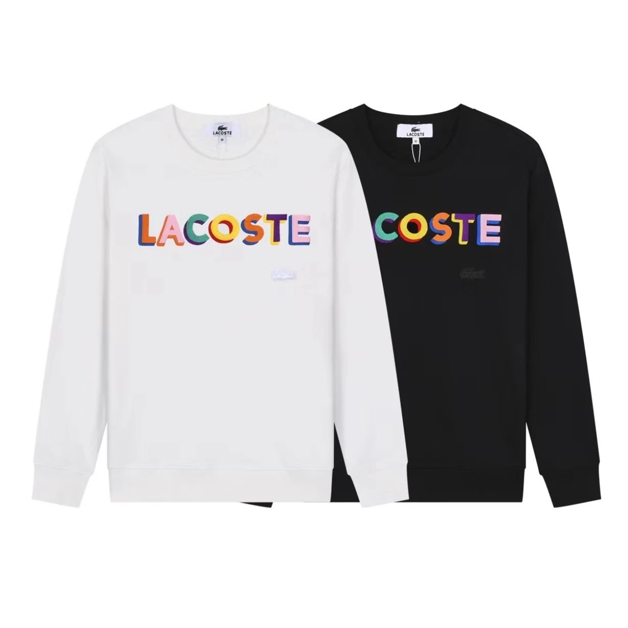 Lacoste Graphic Print Cotton Sweatshirt Multicolor