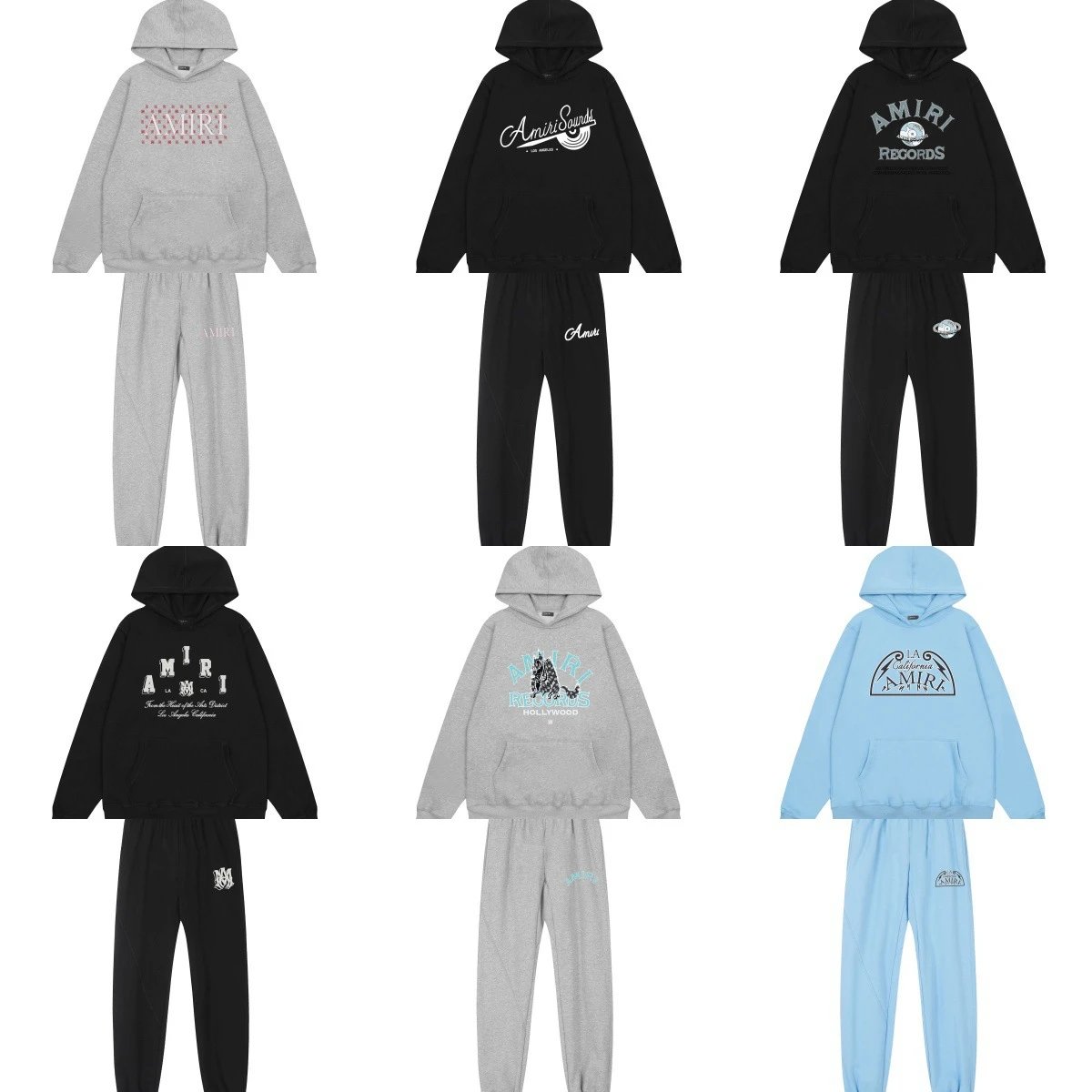 Amiri Graphic Print Oversized Tracksuit Set Multicolor