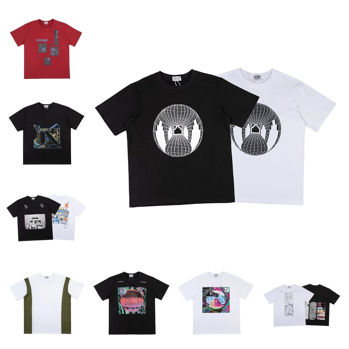 Cav Empt C.E Graphic Print Oversized Tee Multicolor