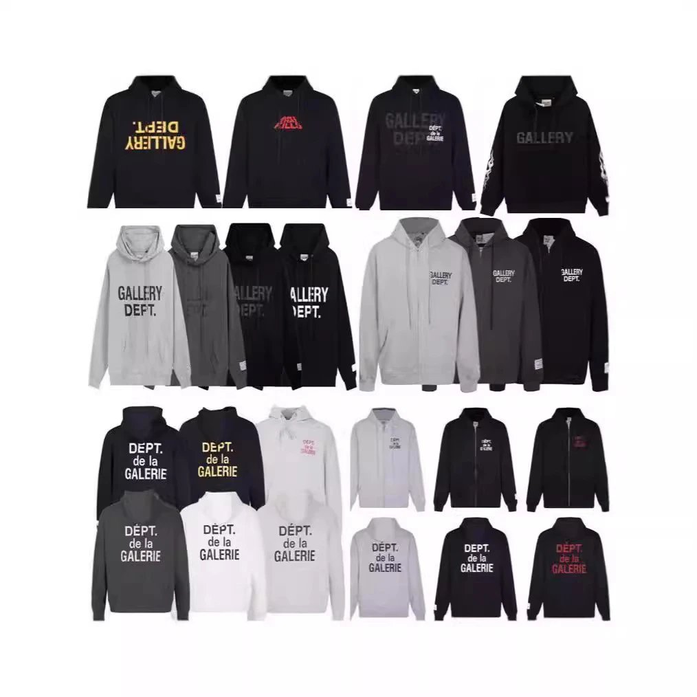 Gallery Dept. Graphic Print Streetwear Hoodie Multicolor