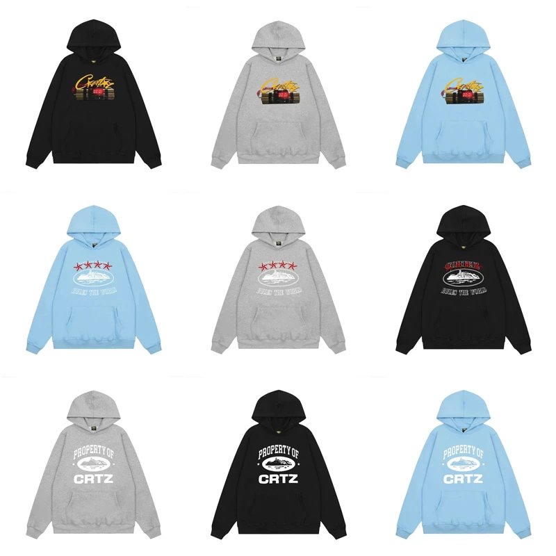 Corteiz Graphic Print Streetwear Hoodie Multicolor