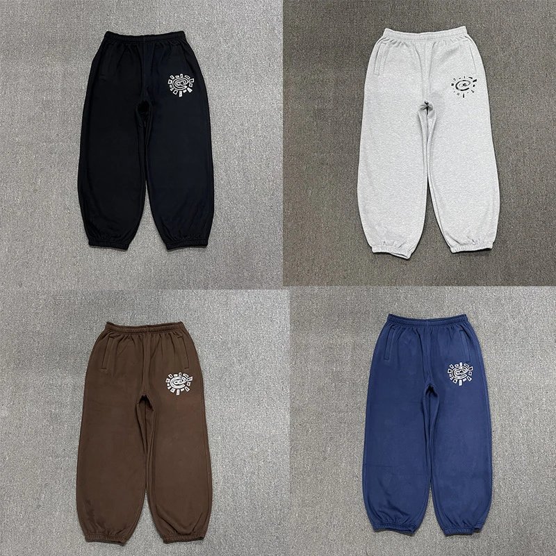 Corteiz CRTZ Sun Graphic Streetwear Joggers Multicolor